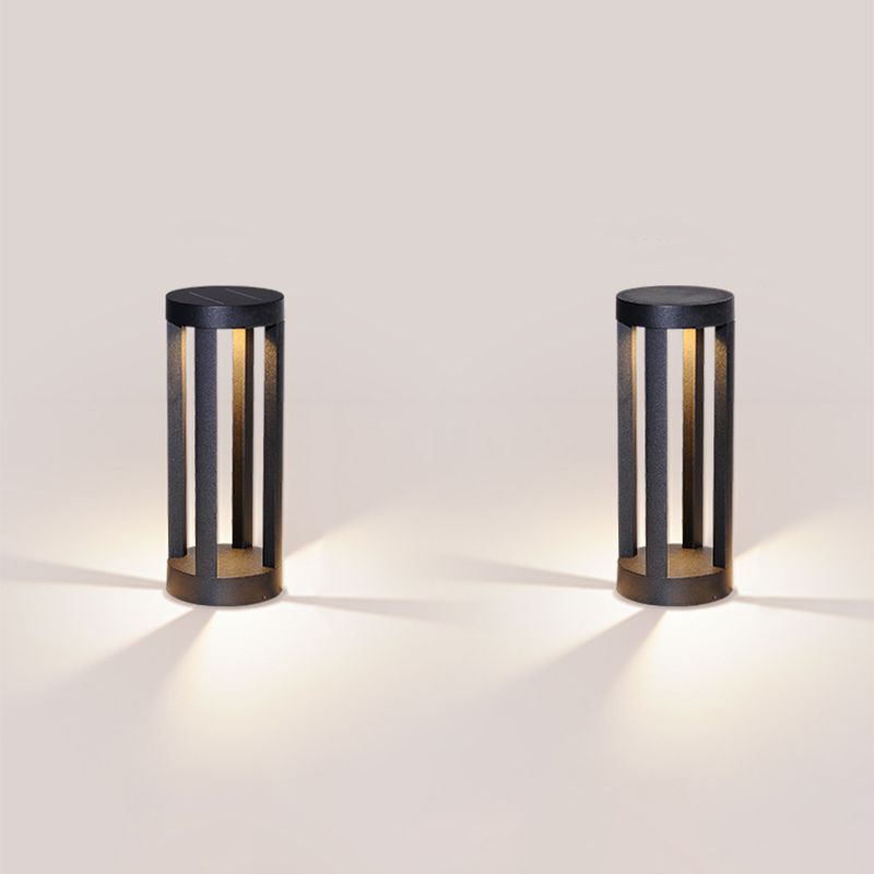 Pena Moderne LED Loom Buitenlamp Zonne Metaal Zwart Tuin/Stoeprand/Balkon
