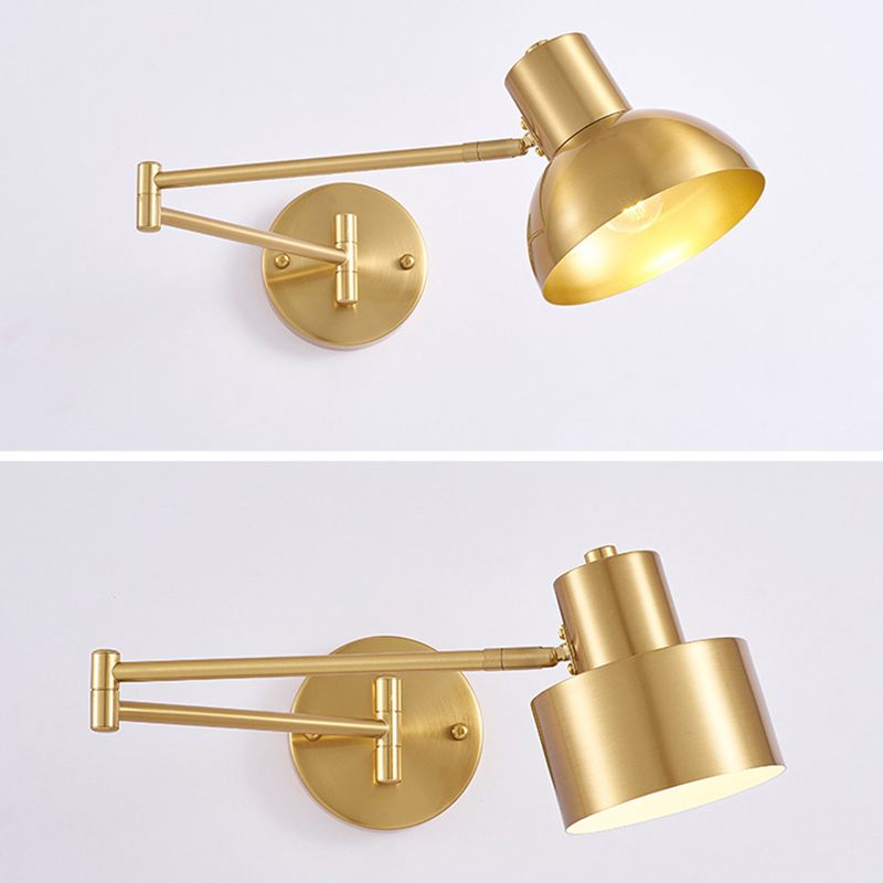 Freja Moderne Design LED Wandlamp Metaal Verstelbaar Zwart/Goud Slaapkamer/Woonkamer