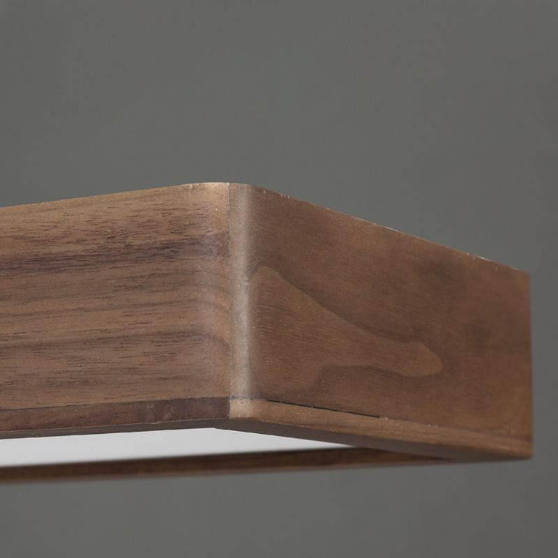 OzawaModerne Design LED Plafondlamp Hout Acryl Woonkamer Keuken
