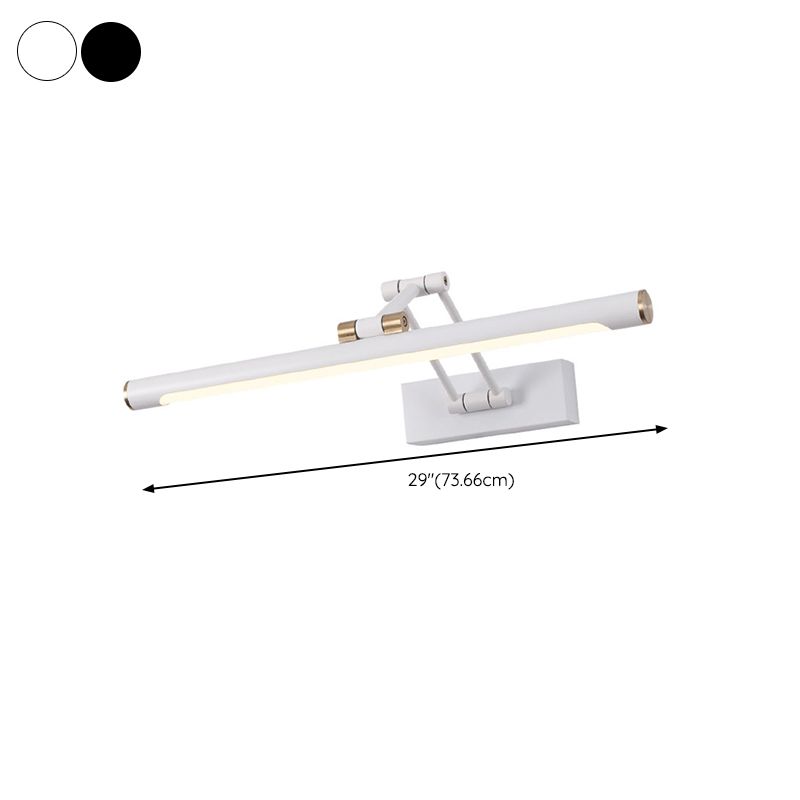Edge Moderne Industriele LED Wandlamp Zwart/Wit Badkamer Metaal&Acryl