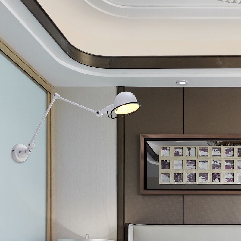Brady Moderne Kom Cirkel LED Wandlamp Zwart/Wit Metaal Binnen