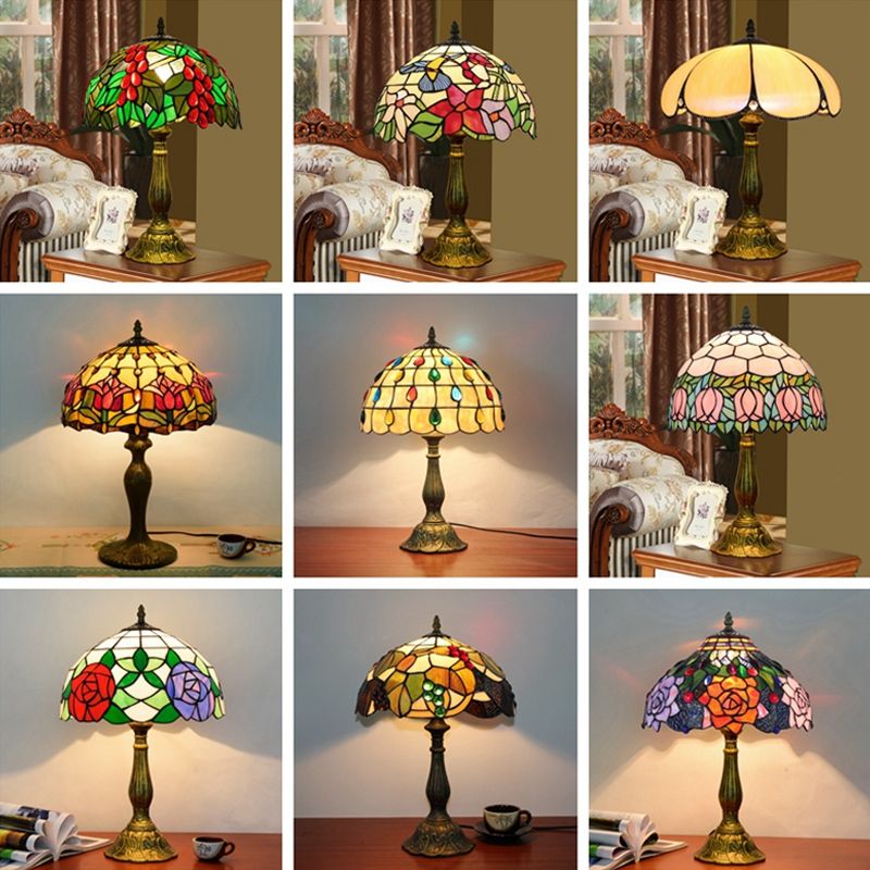 Alessio Vintage LED Tafellamp Slaap/Kinder/Babykamer Metaal/Glas