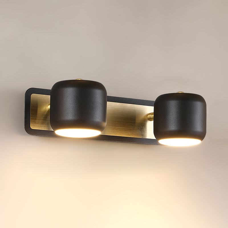 Cooley Ronde LED Wandlamp Zwart Wit Metaal Woonkamer Slaapkamer