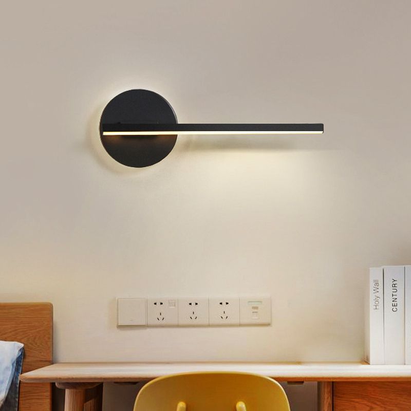 Edge Industriele LED Wandlamp Zwart/Wit Woon/Slaapkamer Metaal&Acryl
