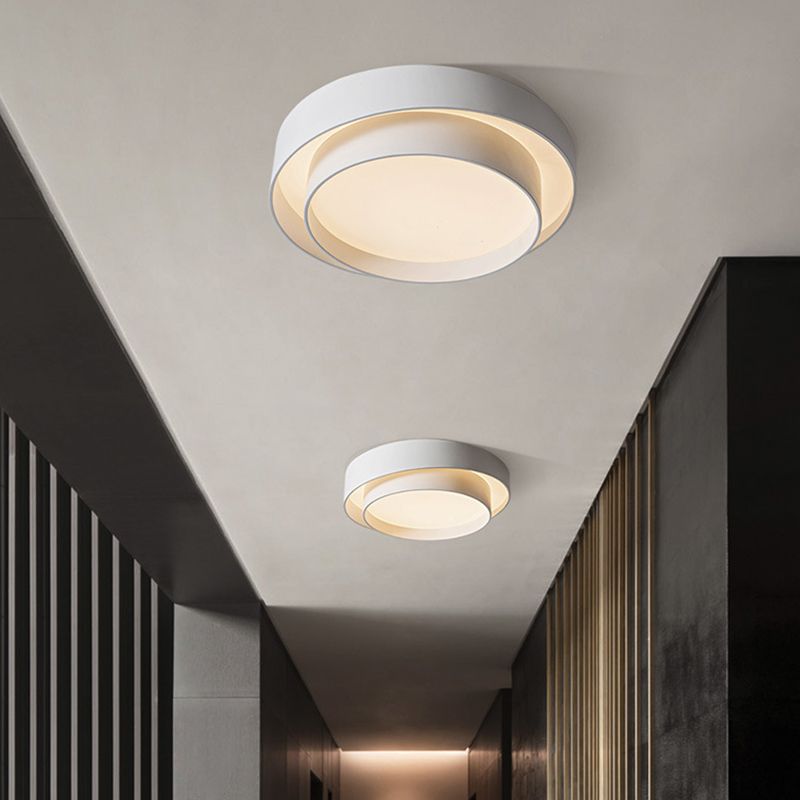 Quinn Moderne Design LED Plafondlamp Metaal Wit Woonkamer Keuken