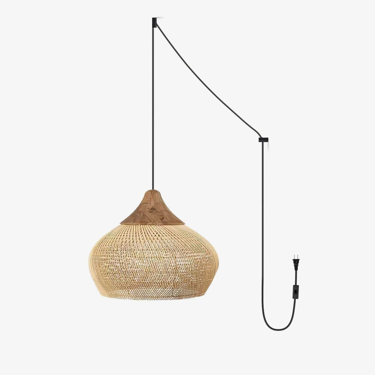 Canirora Hanglamp Rotan Decoratief snoer Geweven