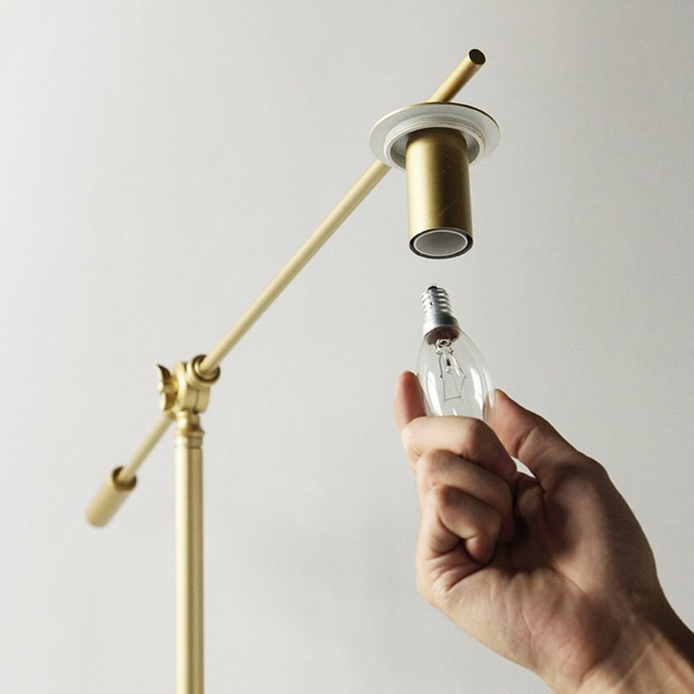 Valentina Moderne Bolvormige Vloerlamp Goud Metaal/Glas Slaapkamer