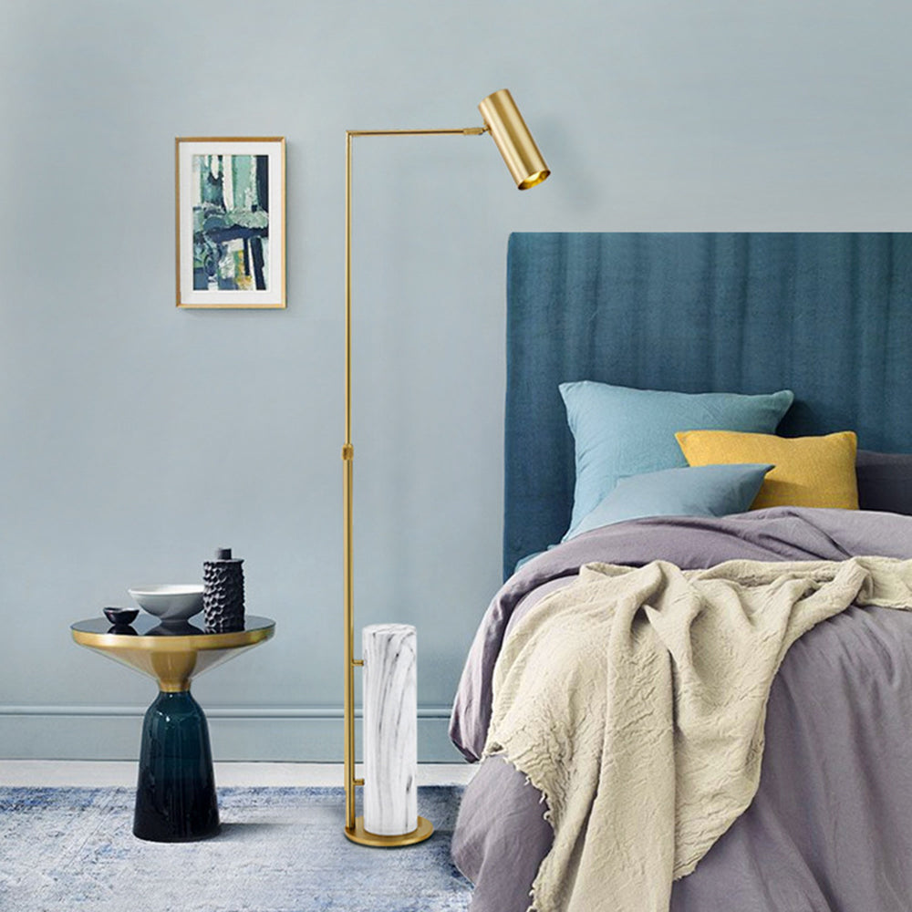 Salgado Moderne Design LED Minimalistische Gouden Vloerlamp Metaal Marmer Woon/Eet/Slaapkamer