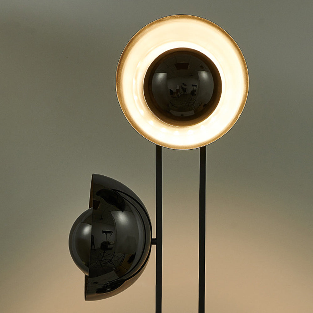 Salgado Moderne LED Vloerlamp Zwart Metaal Woonkamer Slaapkamer