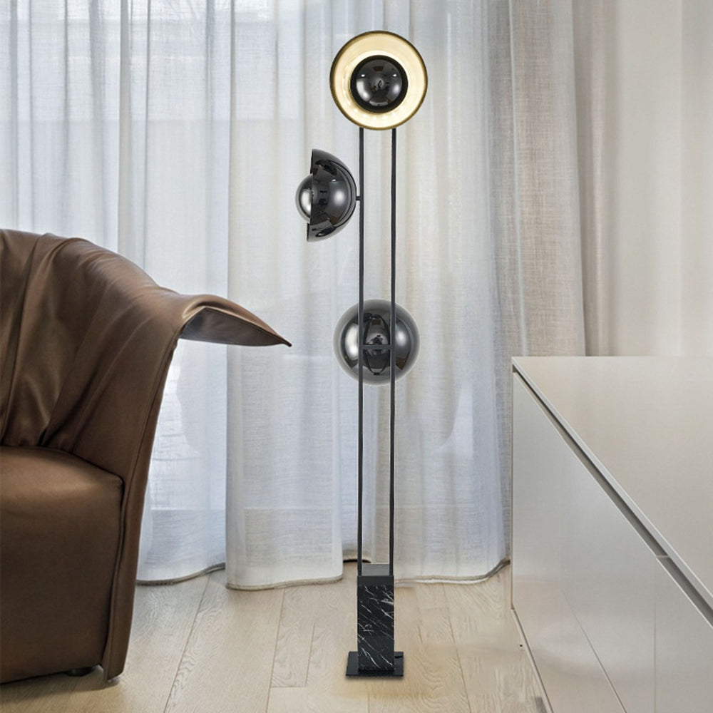 Salgado Moderne LED Vloerlamp Zwart Metaal Woonkamer Slaapkamer