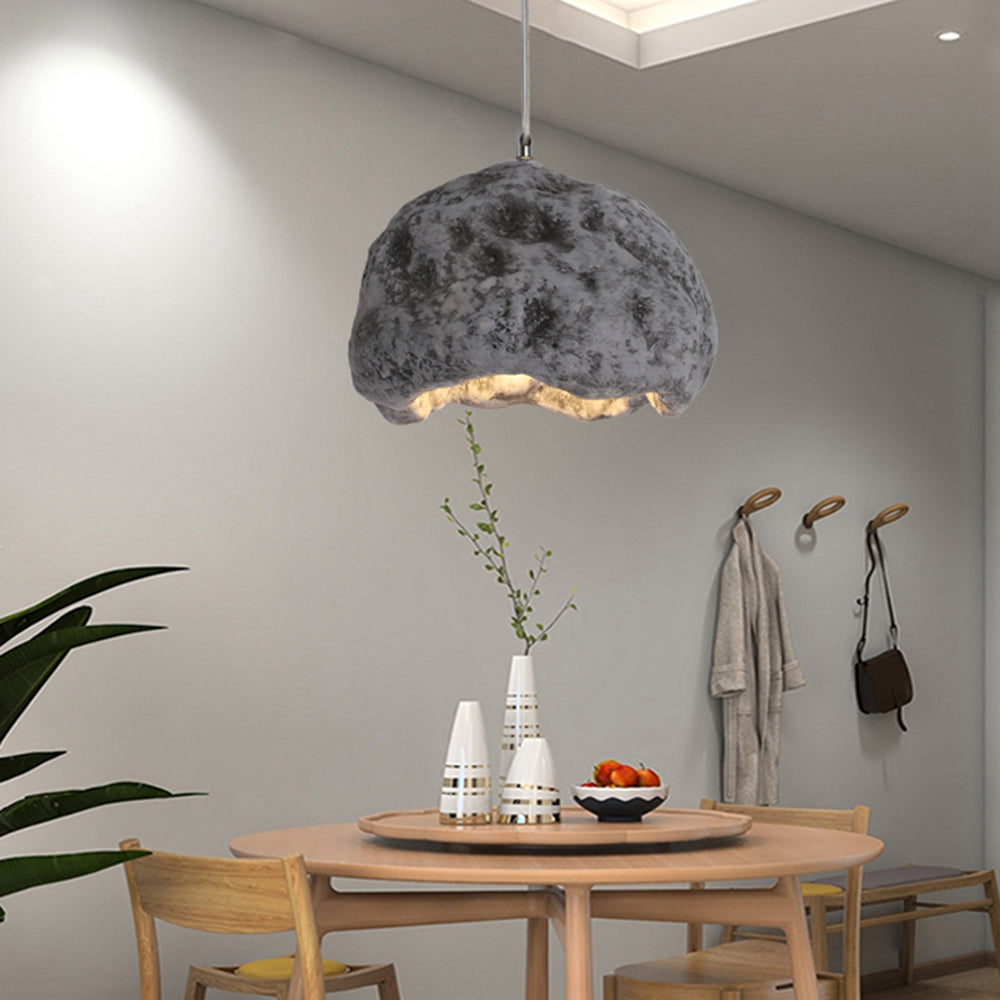 Byers Wabi Sabi Onregelmatige LED Hanglamp Hars Woonkamer