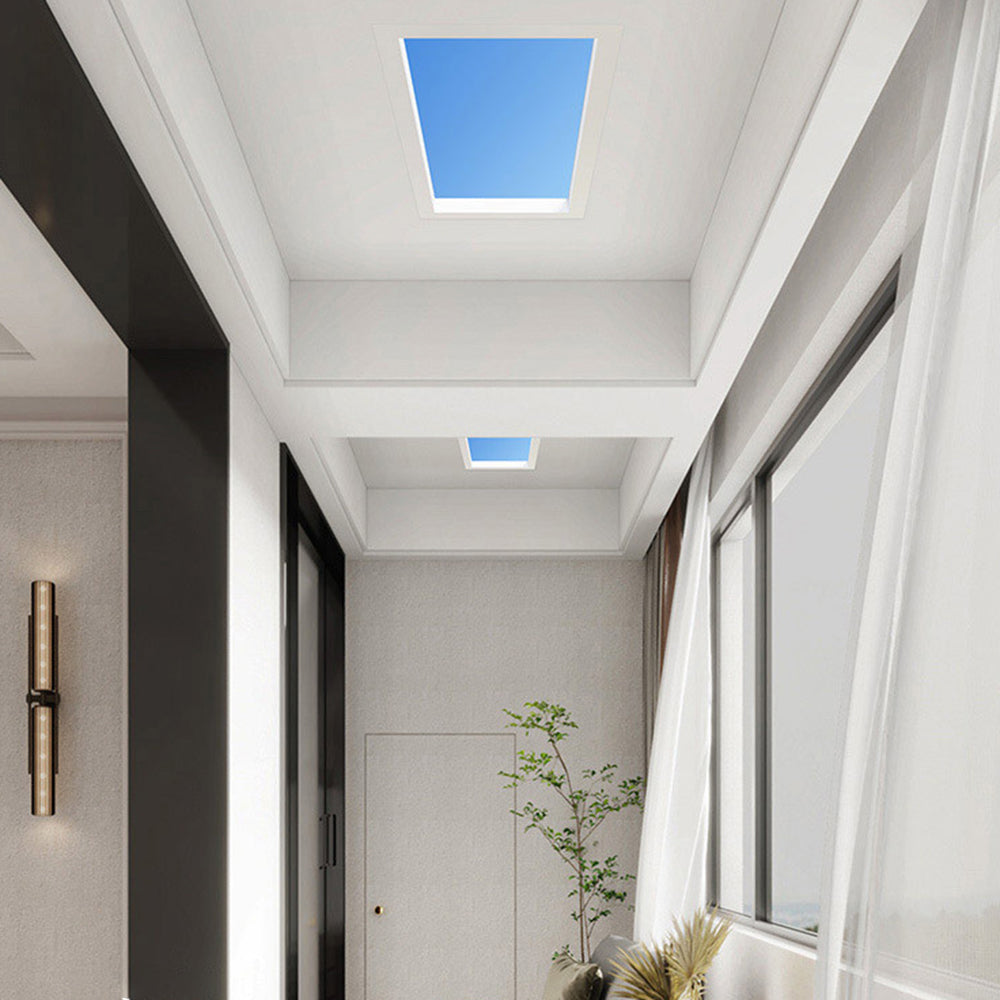 Edge Modern LED Plafondlamp Zwart&Blauw Woon/Bad/Eetkamer Metaal&Acryl
