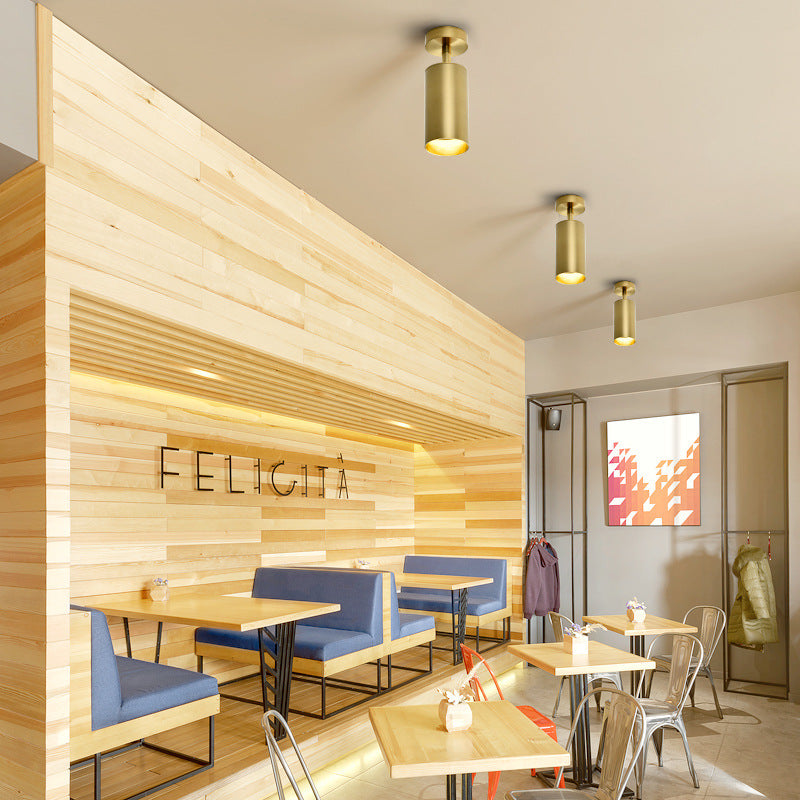 Freja Moderne Cilinder Plafondlampen Spotlight Goud Metaal Slaapkamer