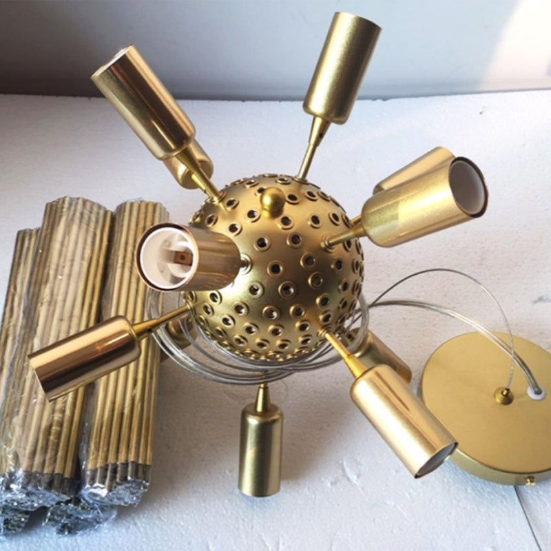 Colon Moderne LED Kroonluchters Goud Metaal Eetkamer/Woonkamer/Bedkamer