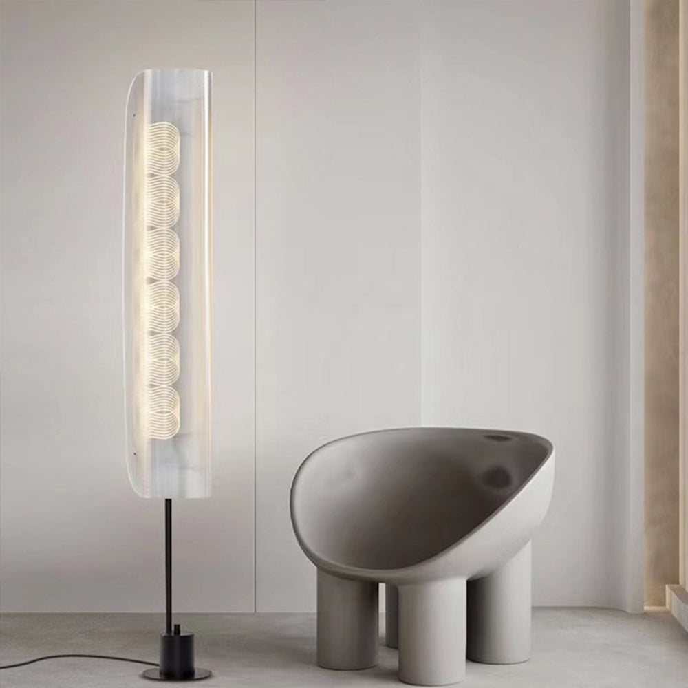 Salgado Scandinavische Minimalistische Vloerlamp Wit Metaal/Acryl Slaapkamer
