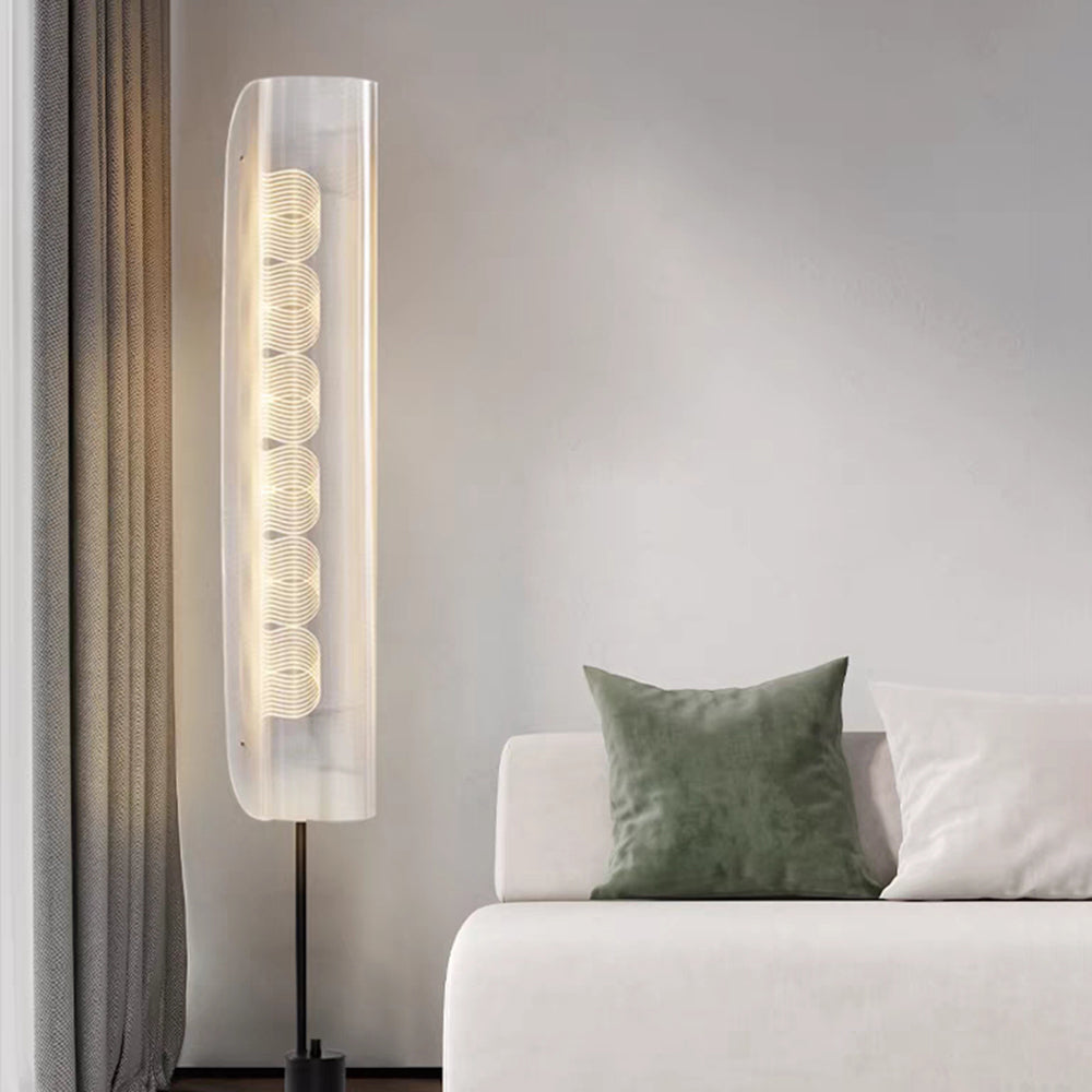 Salgado Scandinavische Minimalistische Vloerlamp Wit Metaal/Acryl Slaapkamer