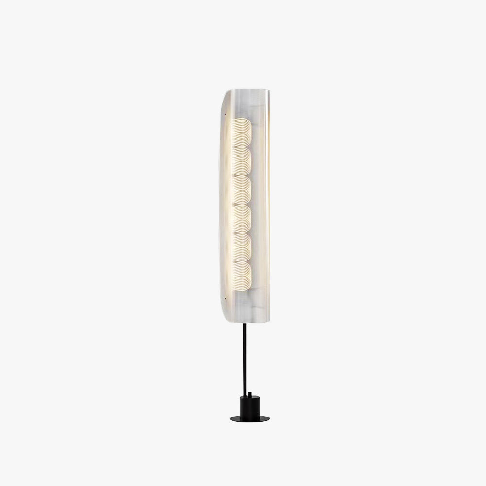 Salgado Scandinavische Minimalistische Vloerlamp Wit Metaal/Acryl Slaapkamer