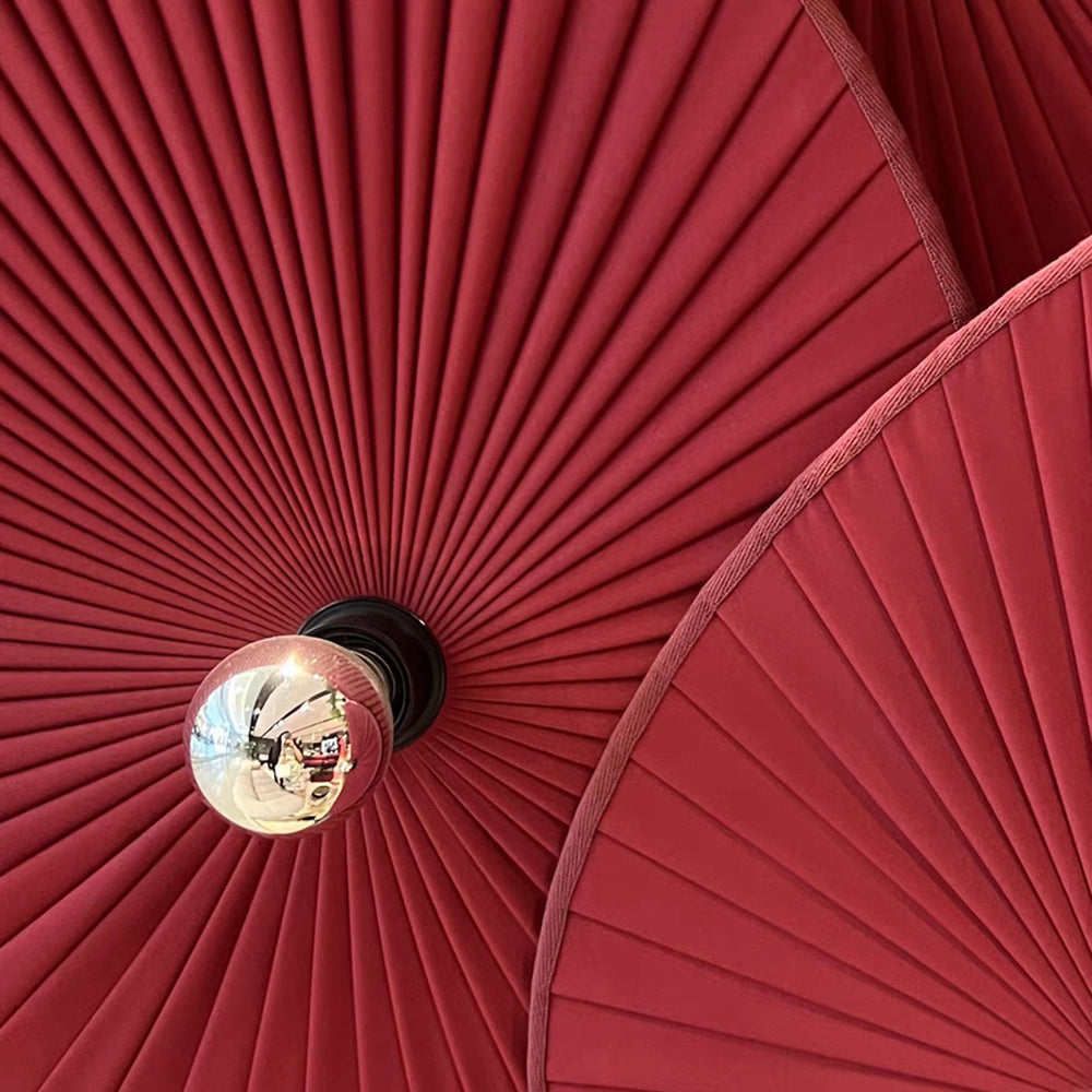 Renée Moderne Art Deco Metaal/Stof Vloerlamp Wit/Rood