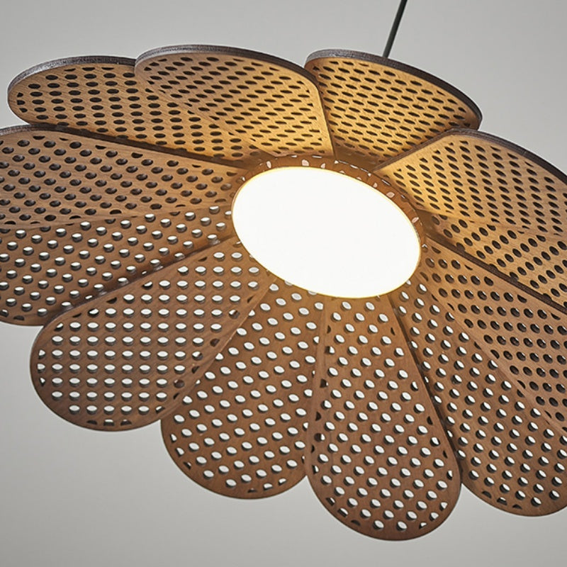Ritta Vintage LED Hanglampen Walnoot Hout Slaapkamer/Bar/Theekamer