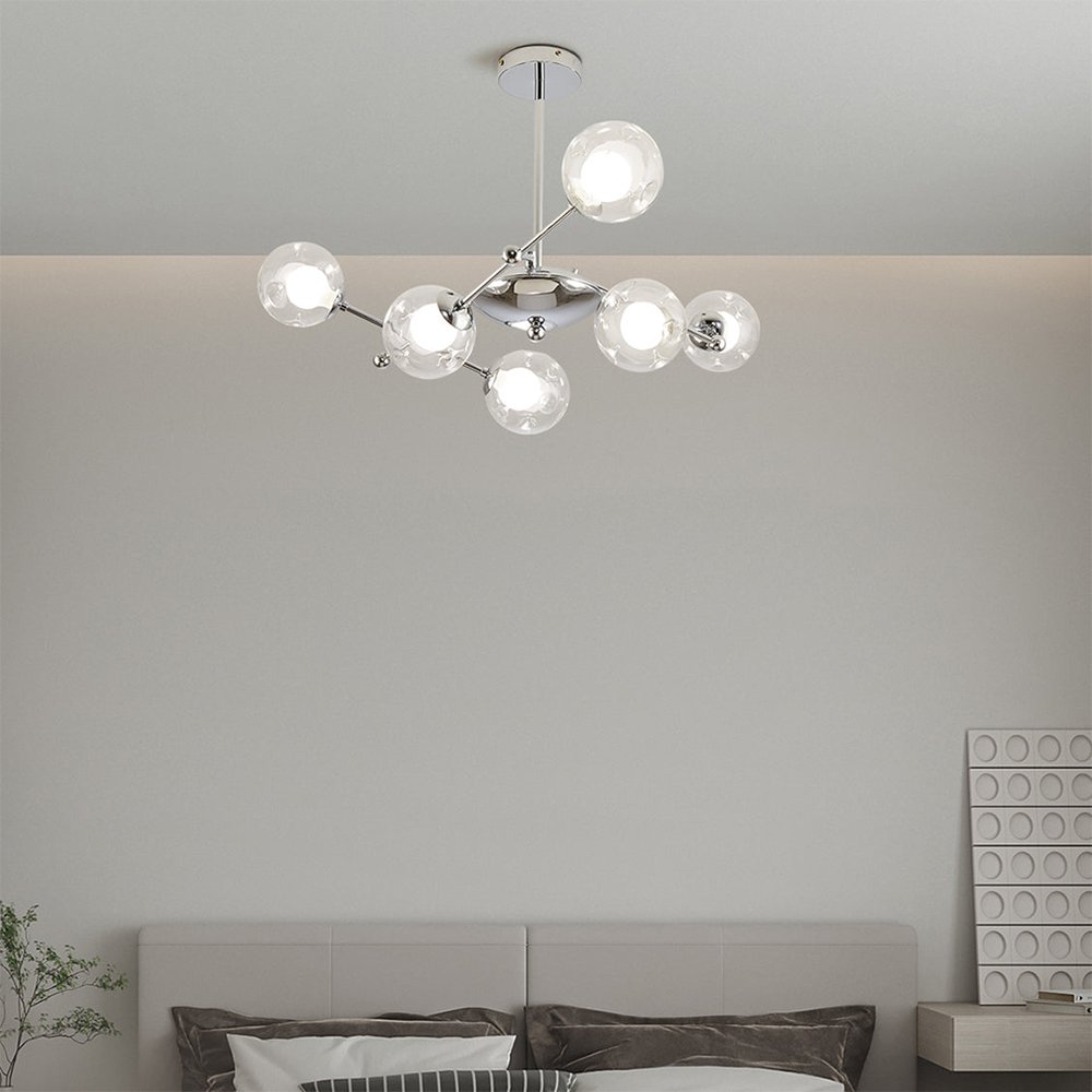 Valentina Nordic Bauhaus Kroonluchters Metaal Glas Woonkamer