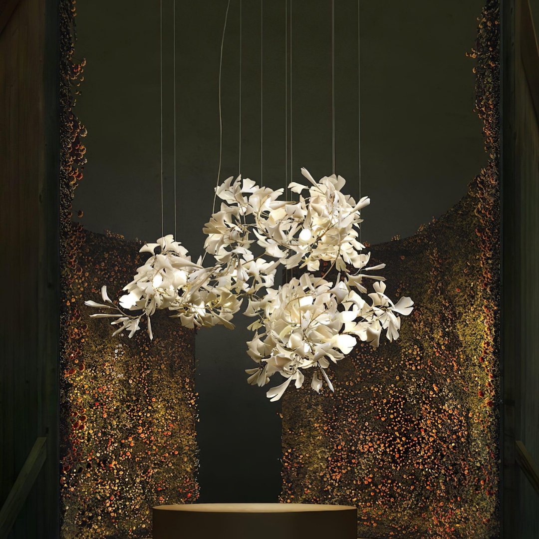 Olivia Moderne Wit Blad Hanglamp, Metaal Woonkamer/Slaapkamer