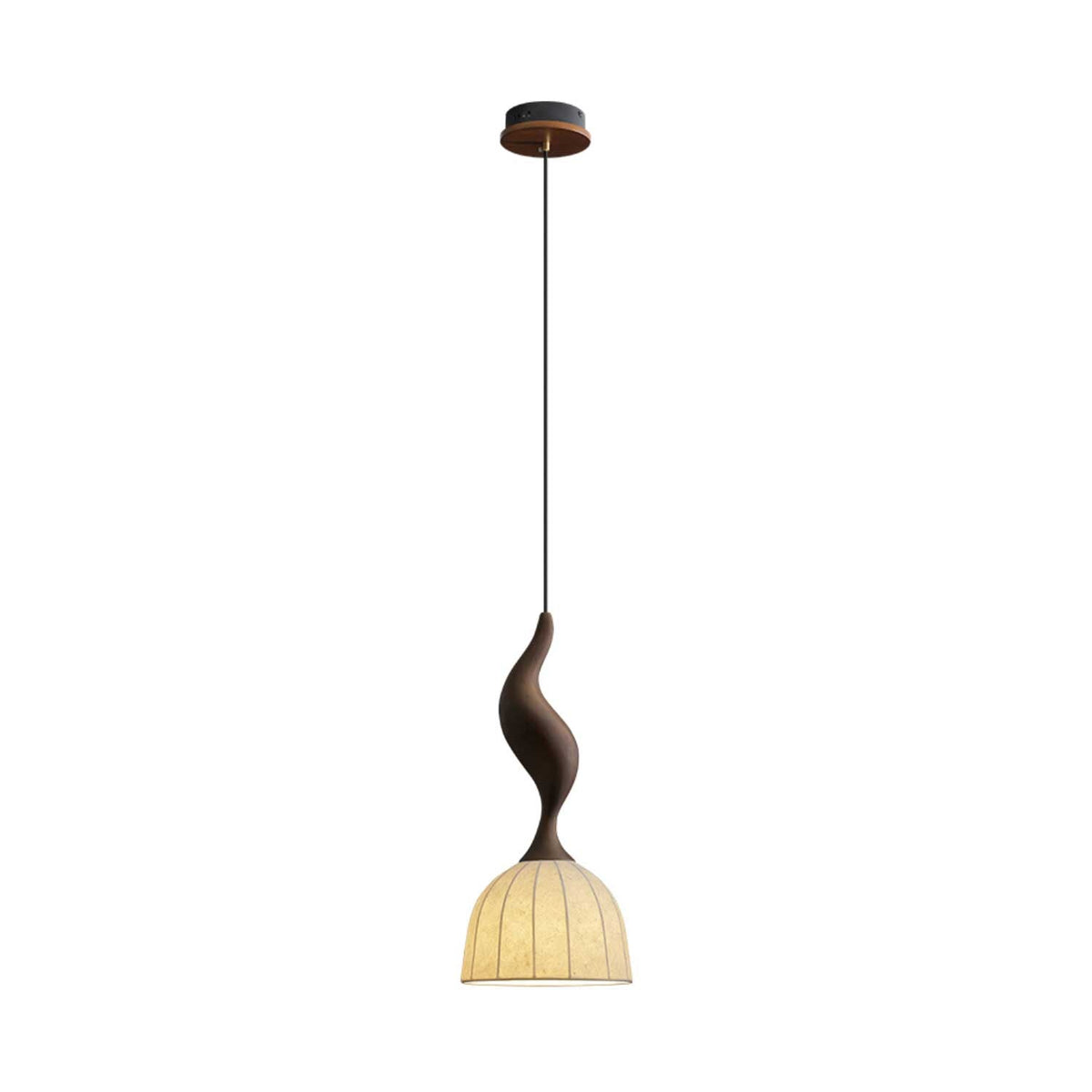 Colire Creativiteit Twisted Hout hanglamp