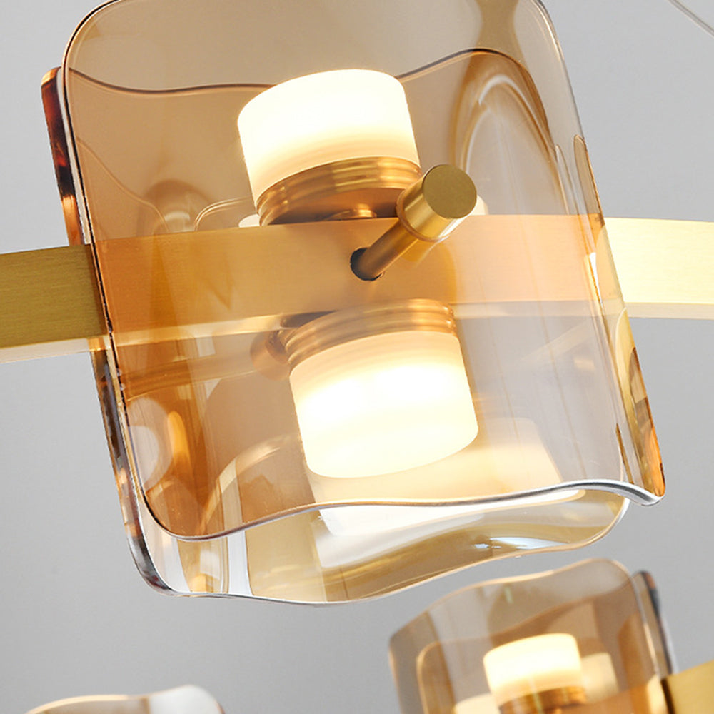 Evette Moderne Design Minimalistische Ronde Hanglamp Metalen/Glas Zwart/Goud Slaap/Eetkamer