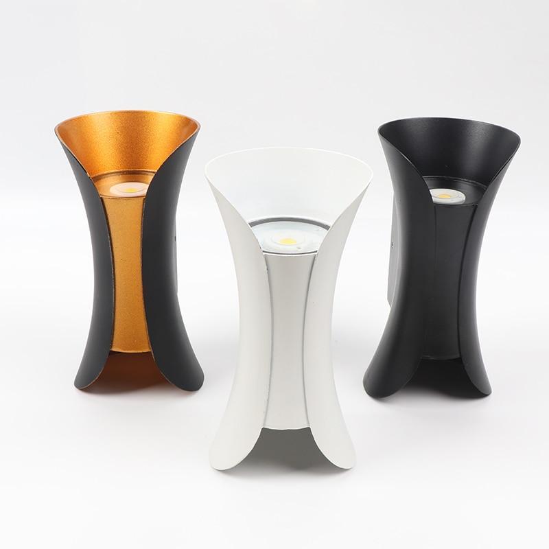 Orr Moderne Design LED Wandlamp Zwart Gouden Metaal Buiten Tuin