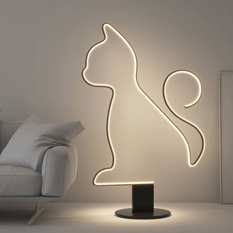 Edge Design Industriele Kat/Hond Lineaire LED Vloerlamp Woon/Slaapkamer Metaal&Acryl