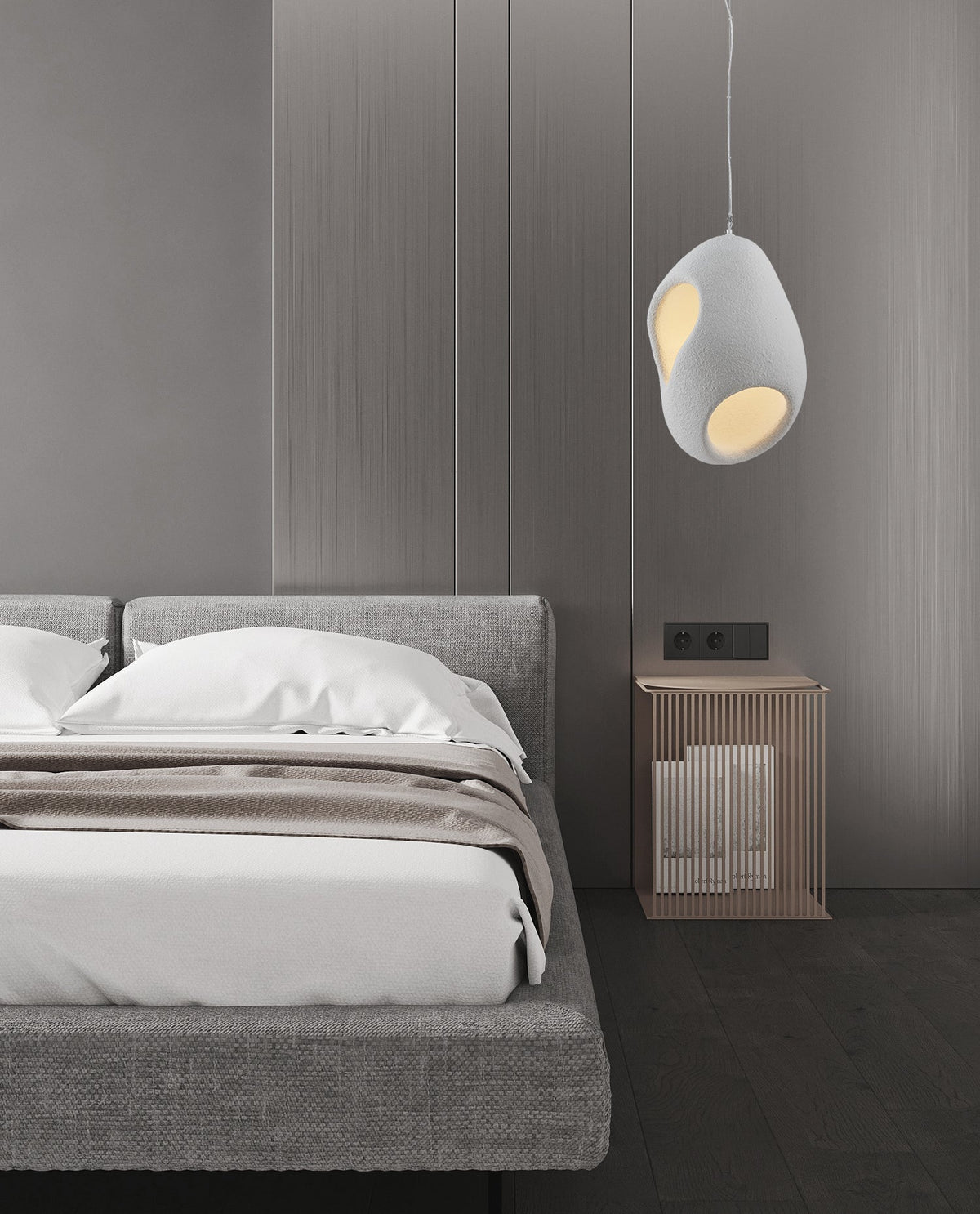 Zavelyra textuurde hanglamp van epoxy-hars composiet