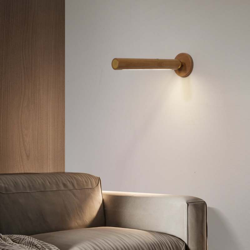 Ozawa Retro LED Wandlampen Bruin Metaal Hout Eetkamer Slaapkamer