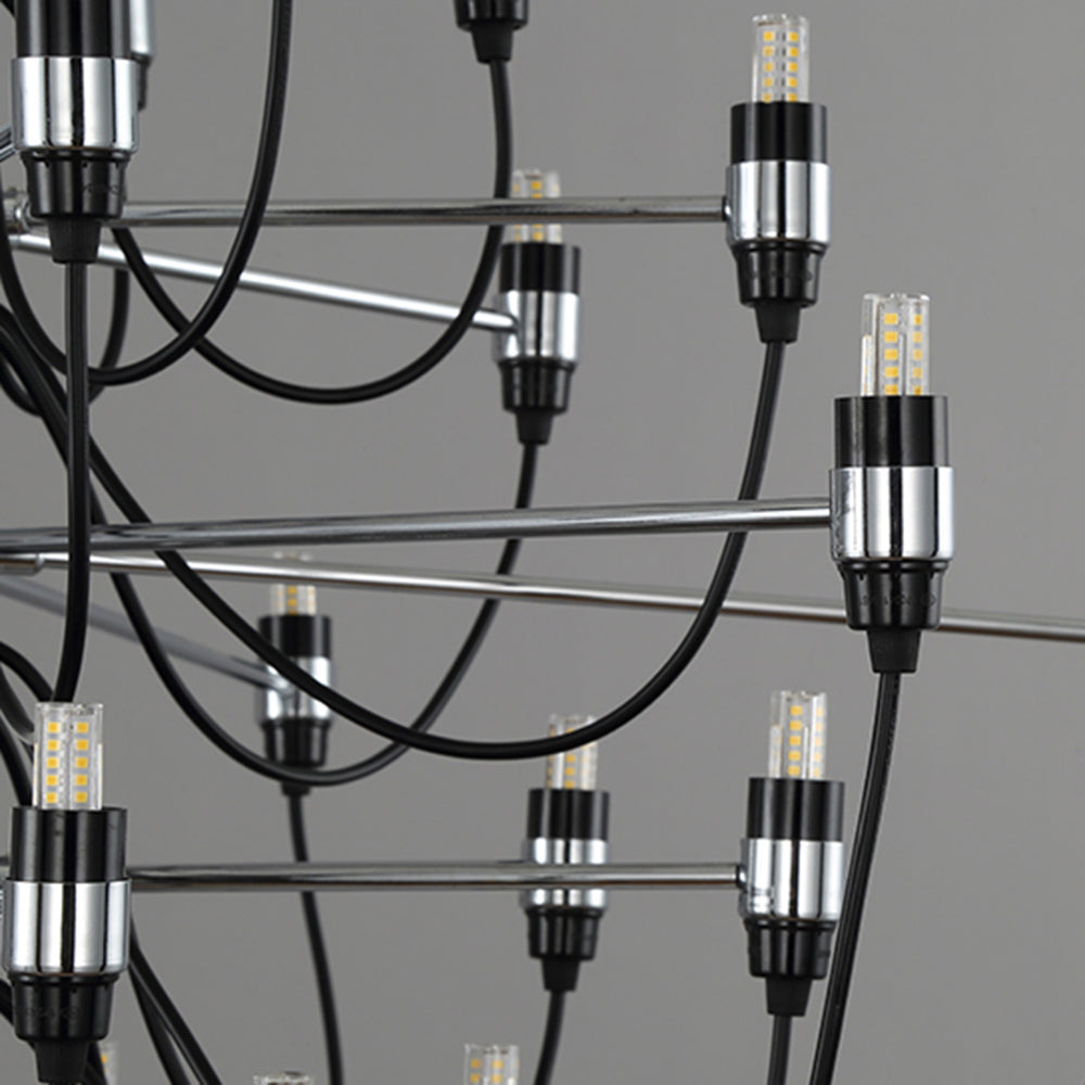 Alessio Retro Design Hanglamp Lineaire Metalen Zwart Eet/Woonkamer