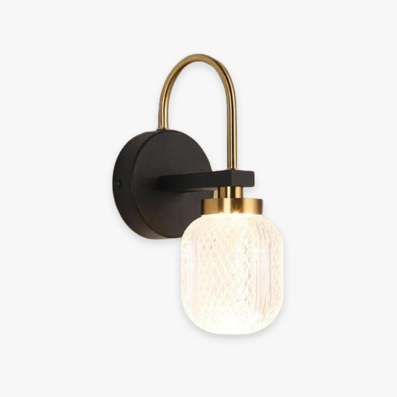 Blair Vintage Kleine LED Wandlampen Wit Metaal Slaapkamer Woonkamer