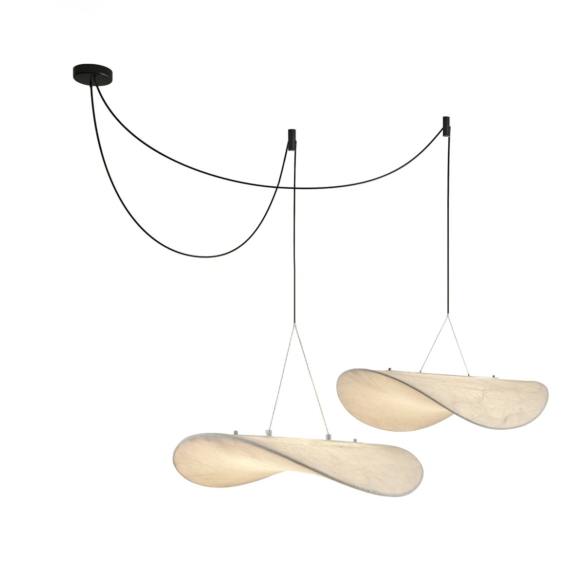 Marenis elegantie Nordic Zijde hanglamp