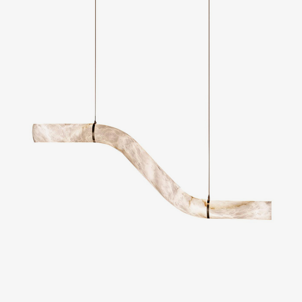 Mithos gebogen albasten hanglamp