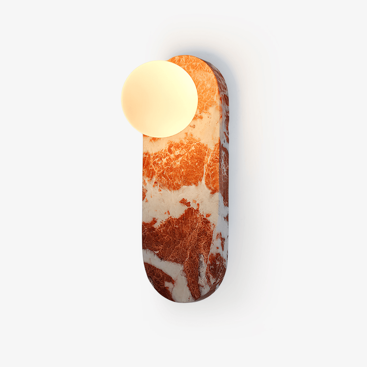 Sysolion Moderne minimalistische wandlamp van glas en marmer