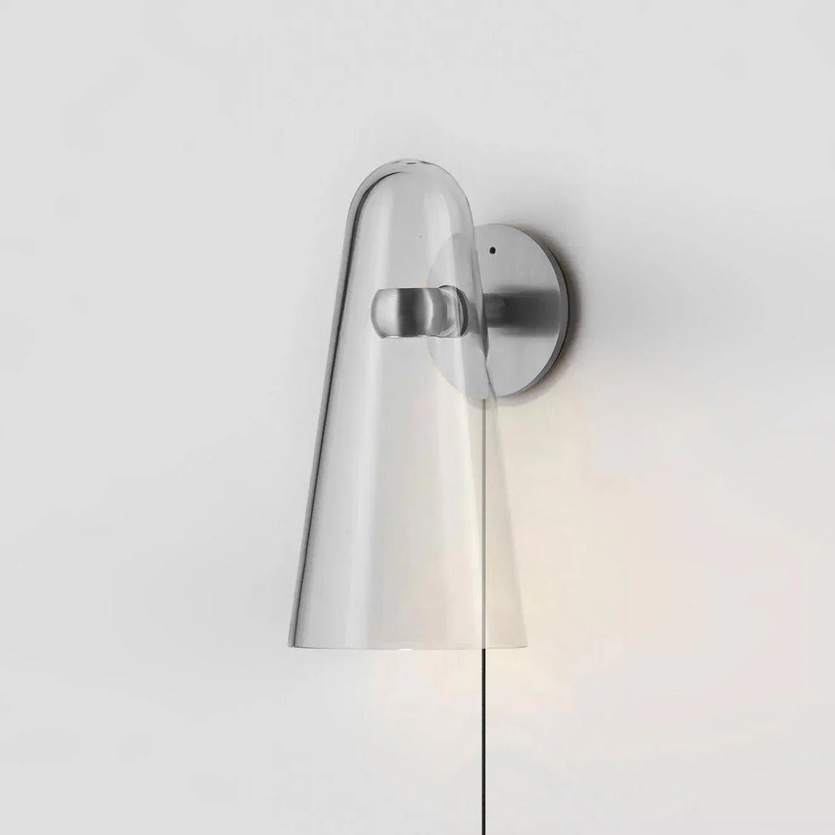 Velivira conische glazen wandlamp