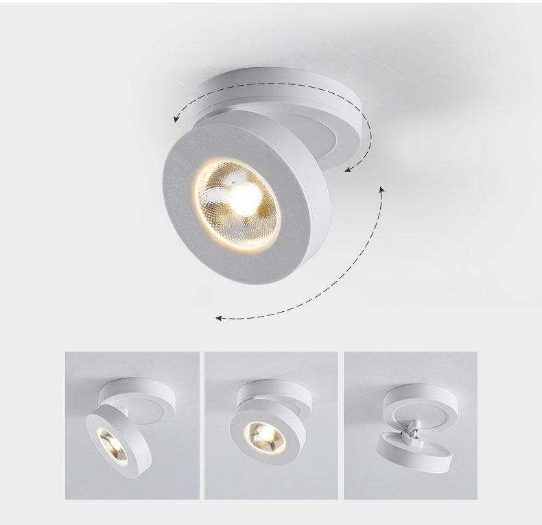 Kex LED-plafondlamp rond draaibaar verstelbaar