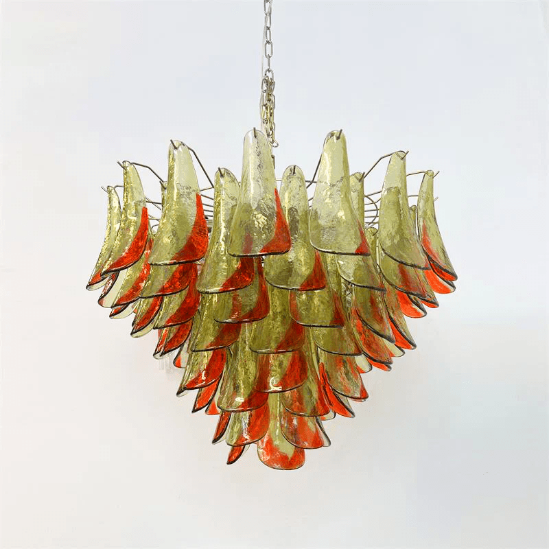 Celoraria Kroonluchter Murano-glas Bloemblaadjes Elegante