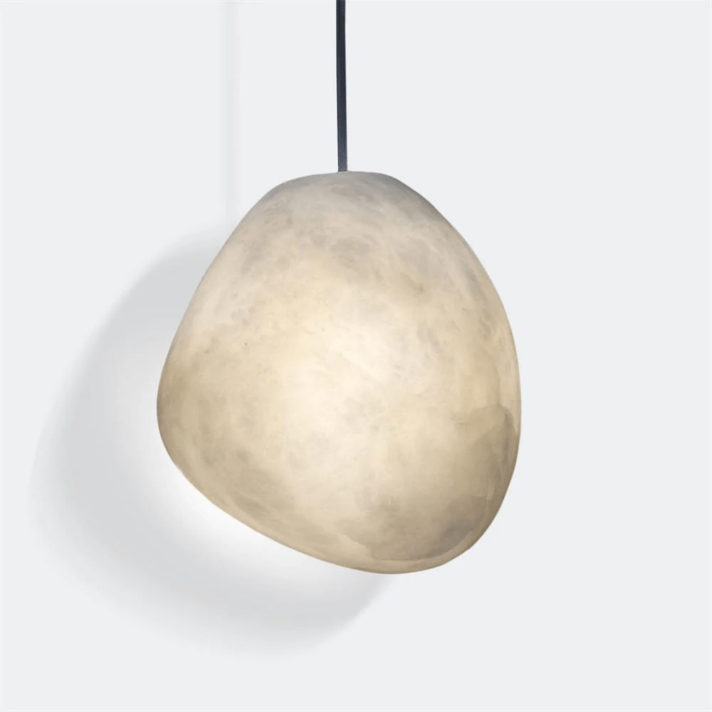 Nivisaya kiezelvormige albasten hanglamp