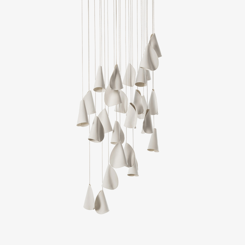Olshaion Geometrische hanglamp van keramiek