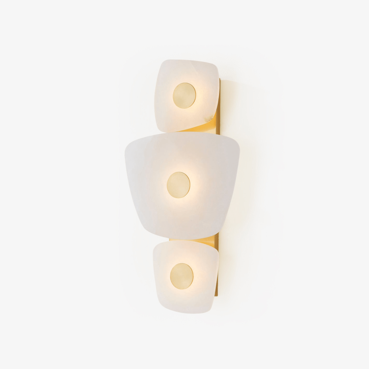 Fylsa asymmetrische wandlamp in albast