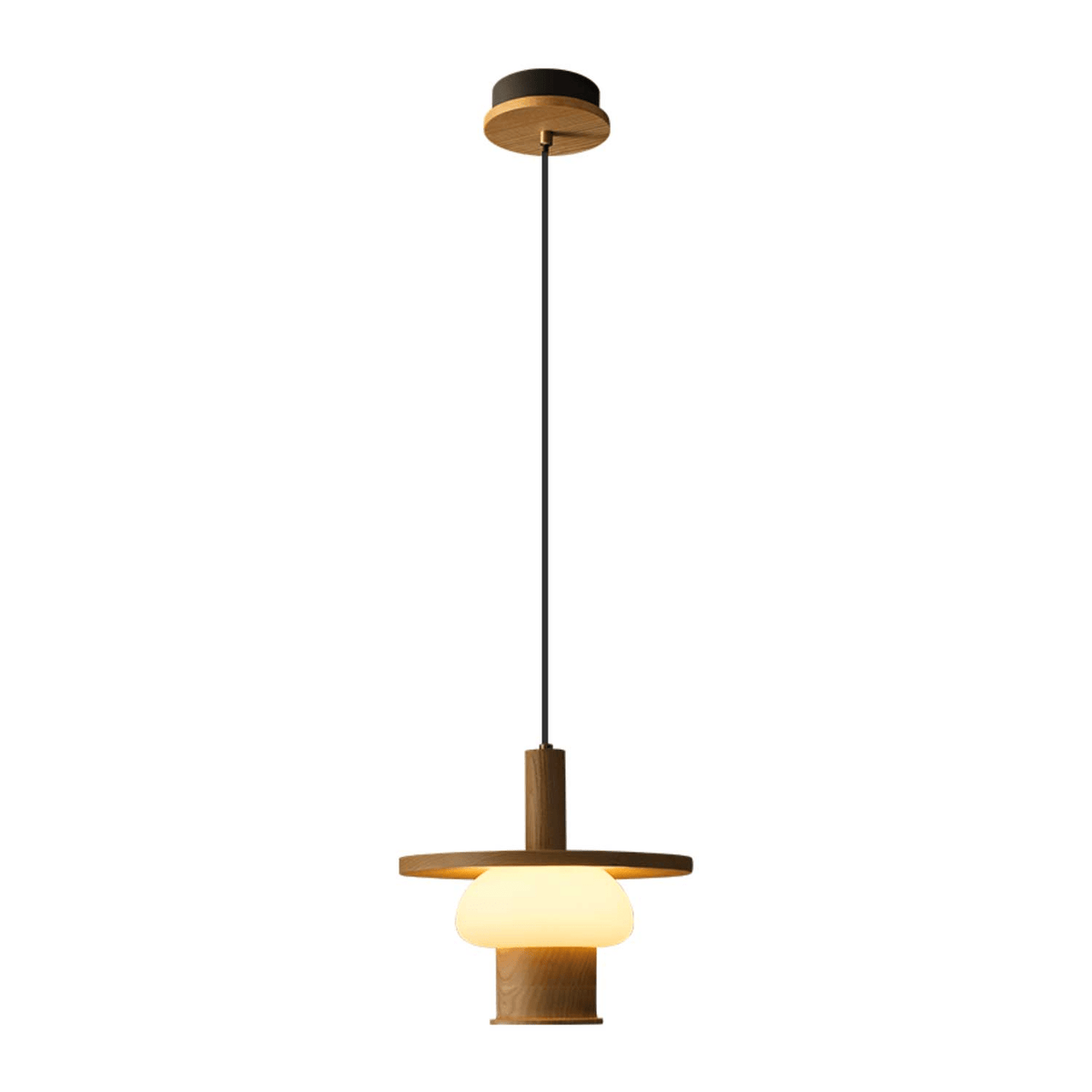 Zephaan Traditionele Kunst Klassieke Houten hanglamp van glas