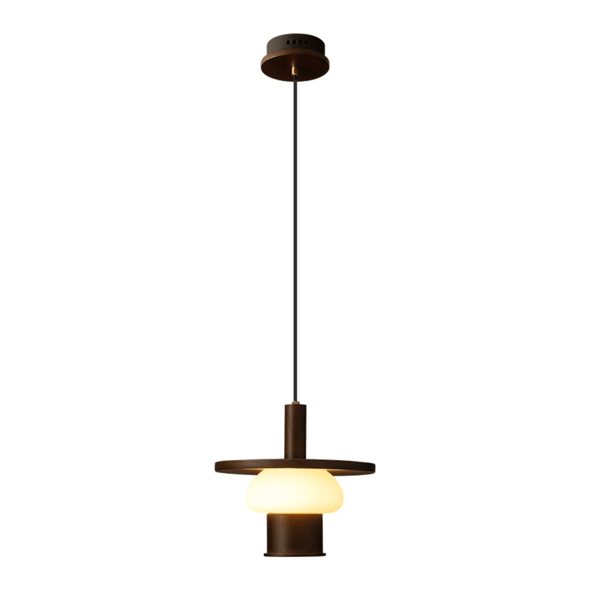Zephaan Traditionele Kunst Klassieke Houten hanglamp van glas