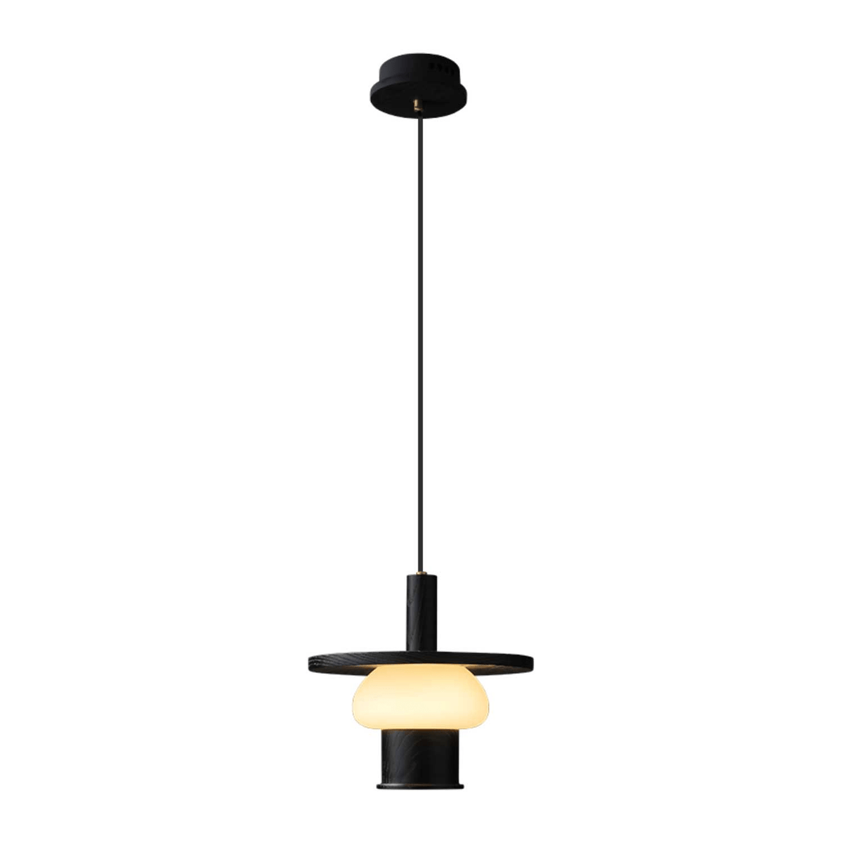 Zephaan Traditionele Kunst Klassieke Houten hanglamp van glas