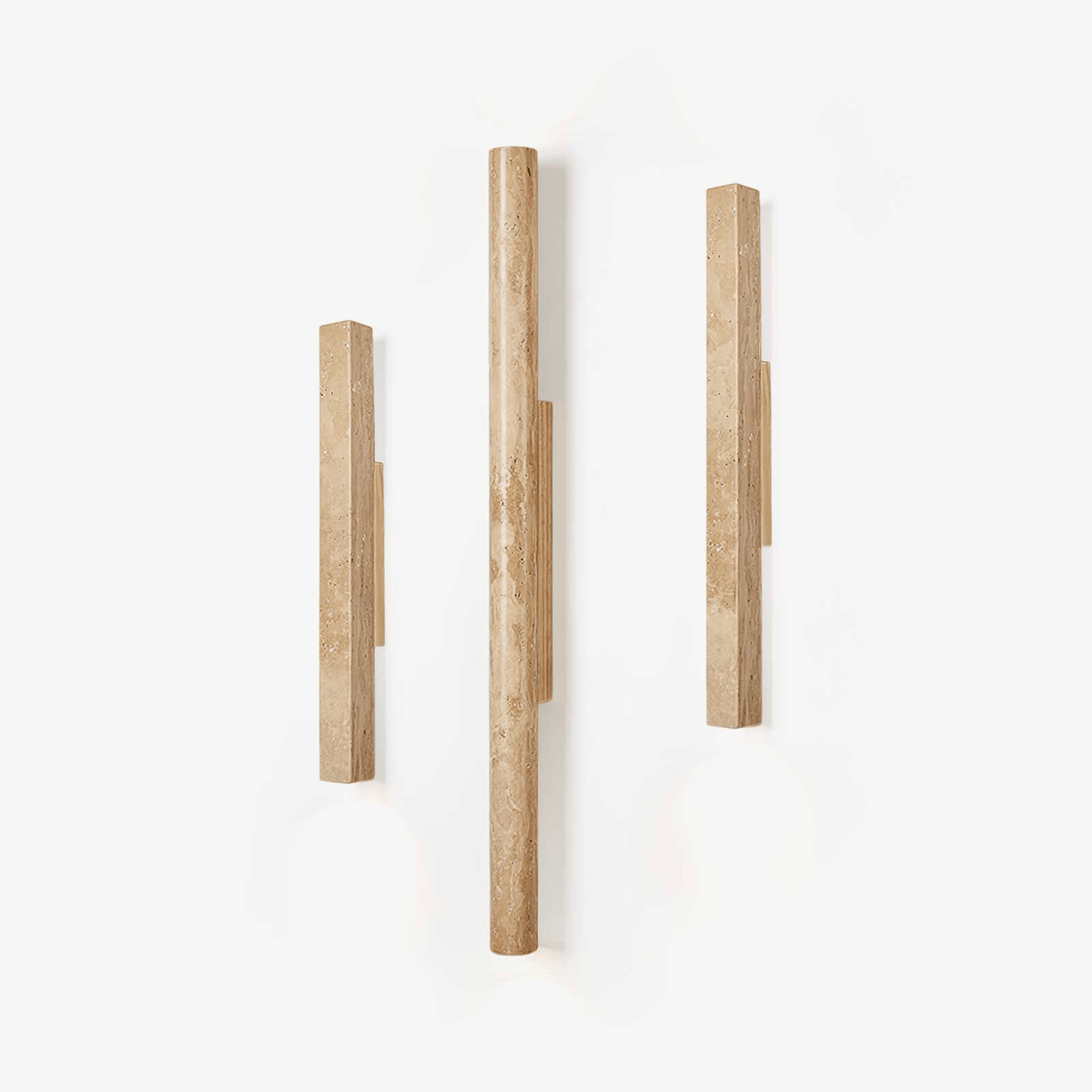 Noriira Minimalistische wandlamp van travertin