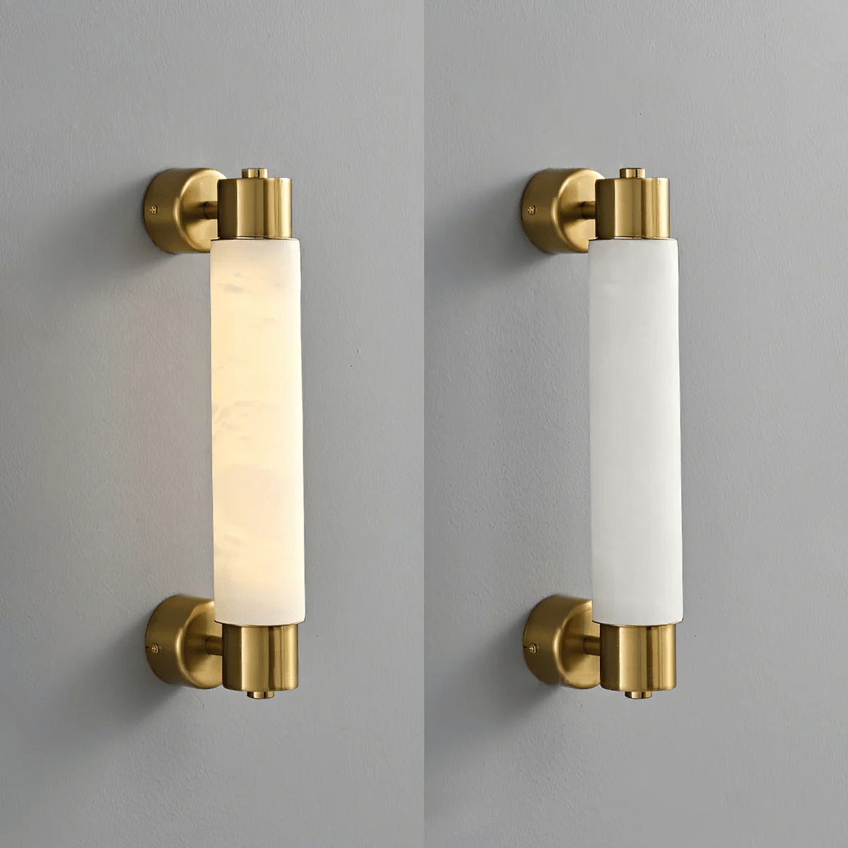 Ospix Albast messing wandlamp