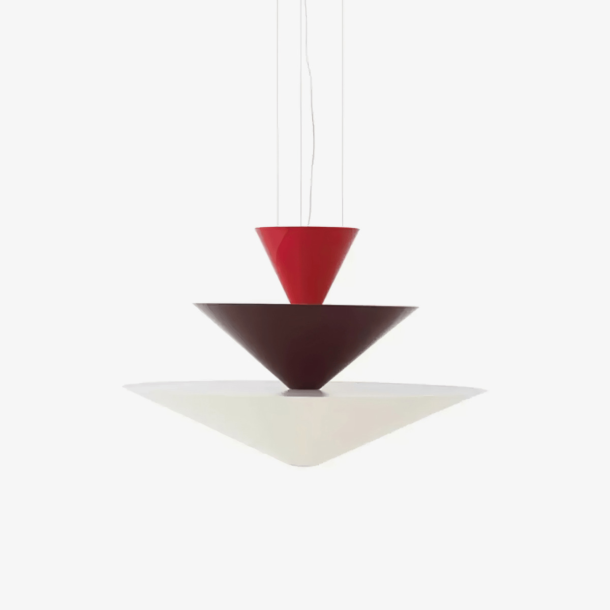 Pyramia hanglamp met gestapelde kleurblokken
