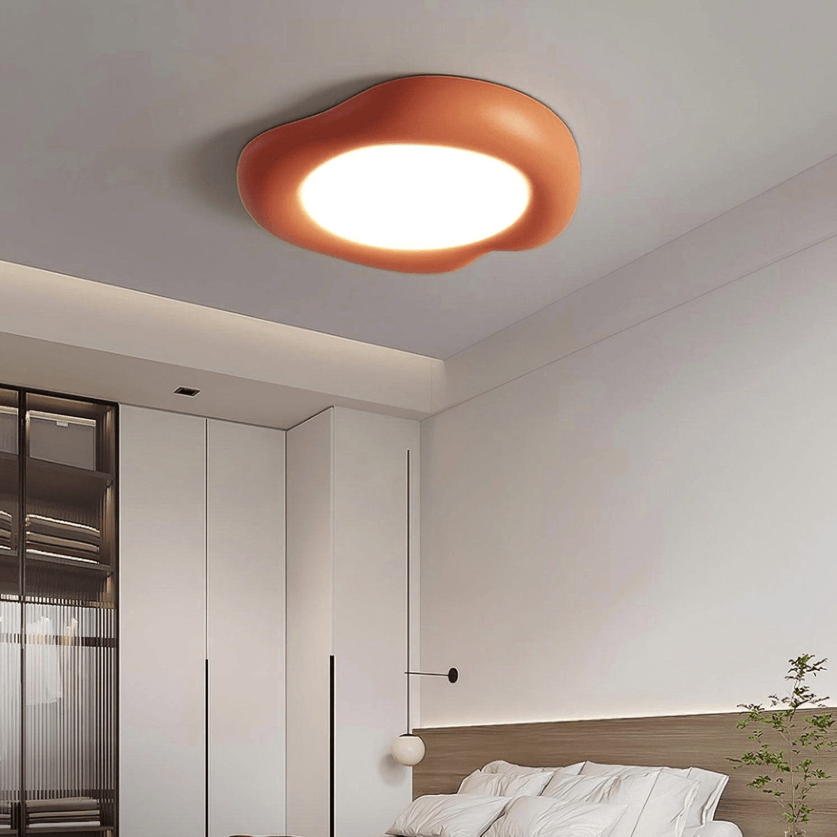 Zelaeis gevormde appel hars plafondlamp