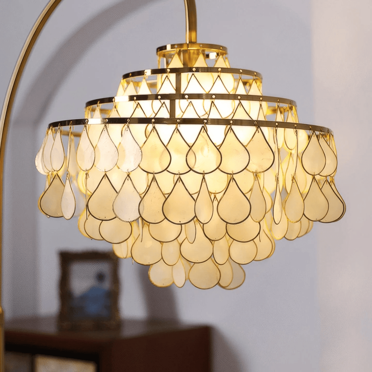 Emily vloerlamp in goudkleurige afwerking